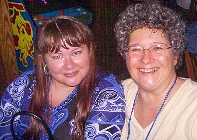 Lisa De Pasquale and Cynthia Yockey at BlogCon 2010 in Virginia in September 2010.